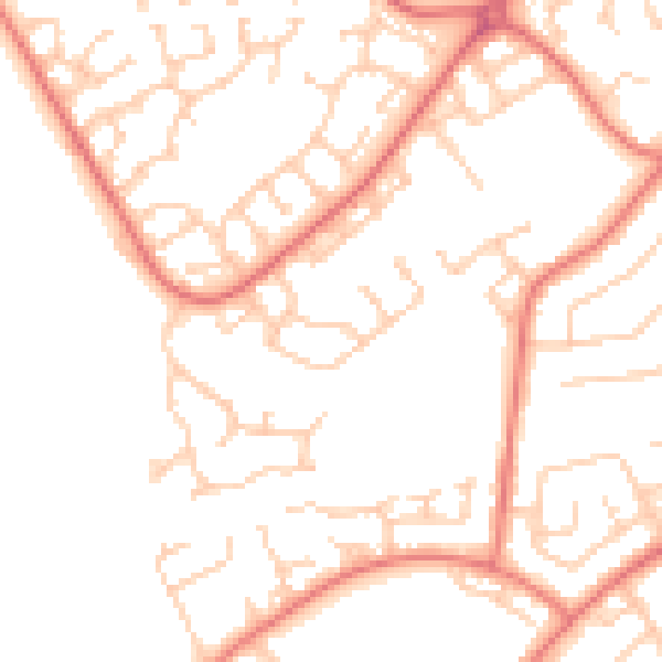 Daytime road noise heatmap for L26 7YT