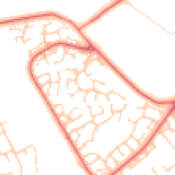 Daytime road noise heatmap for L26 7ZJ