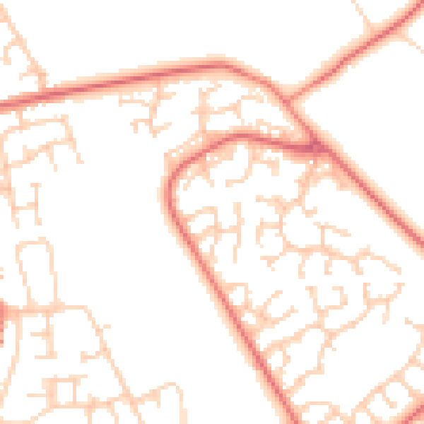 Daytime road noise heatmap for L26 7ZS