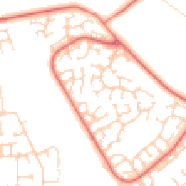 Daytime road noise heatmap for L26 7ZY