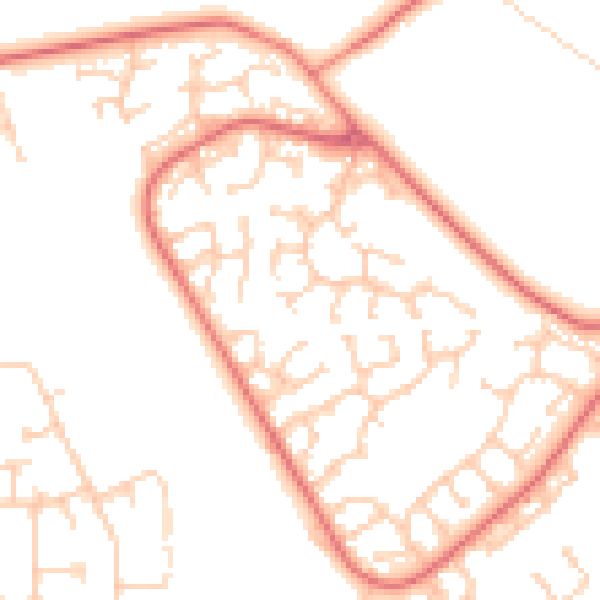 Daytime road noise heatmap for L26 7ZZ