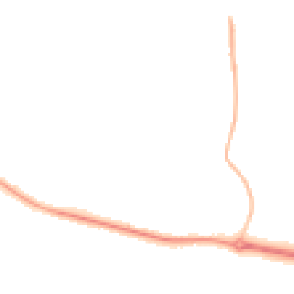 Night-time road noise heatmap for L26 9AB