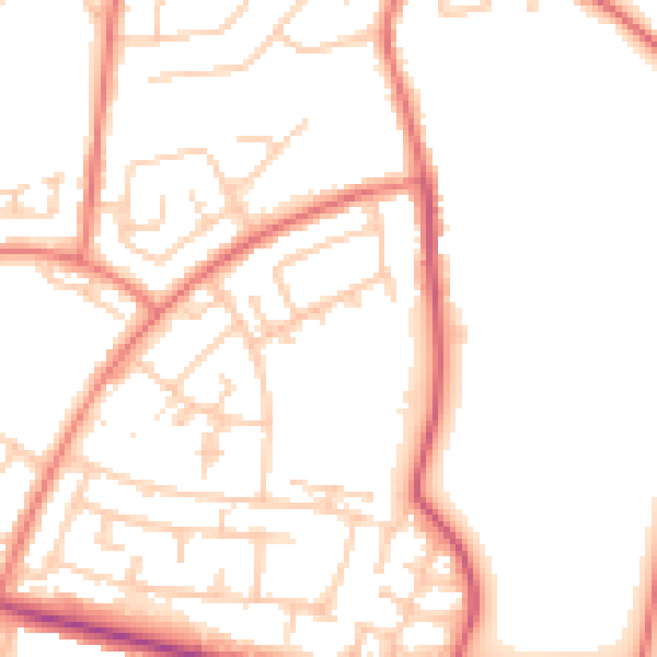 Daytime road noise heatmap for L26 9SB