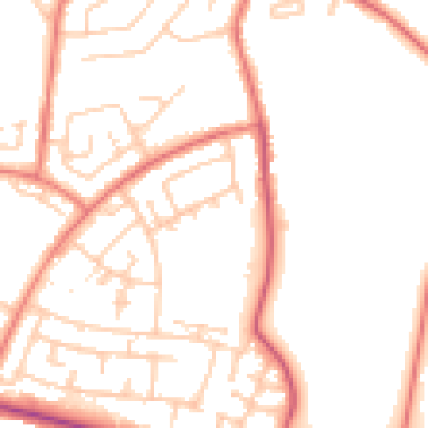 Daytime road noise heatmap for L26 9SD