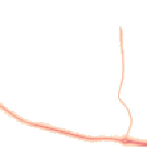 Night-time road noise heatmap for L26 9SE