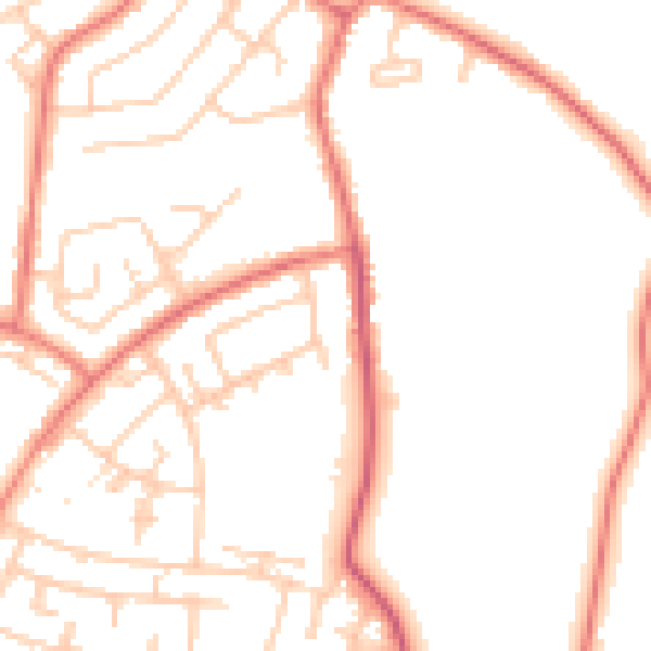 Daytime road noise heatmap for L26 9TA