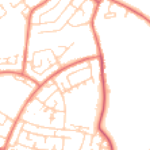 Daytime road noise heatmap for L26 9TJ