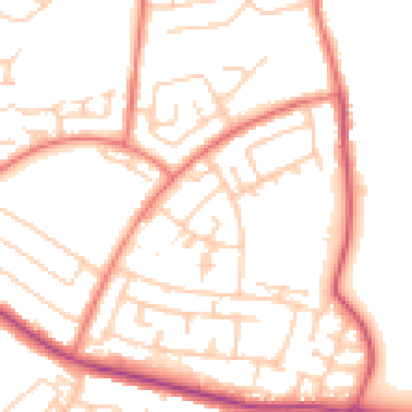 Daytime road noise heatmap for L26 9TS