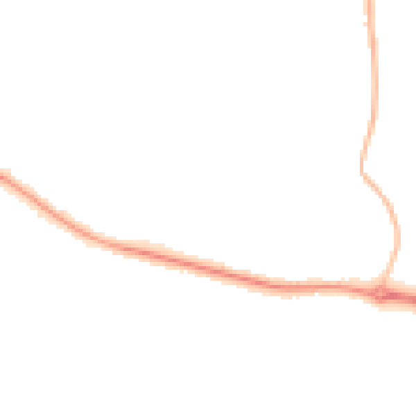 Night-time road noise heatmap for L26 9UA