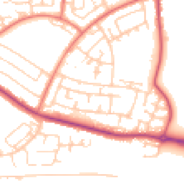 Daytime road noise heatmap for L26 9UN