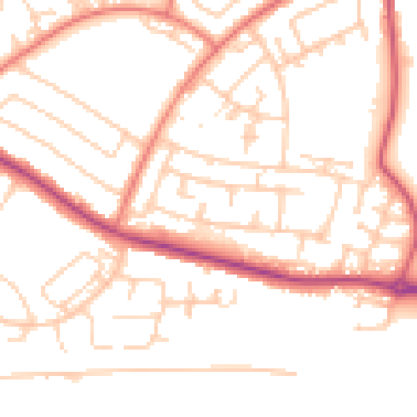 Daytime road noise heatmap for L26 9UR