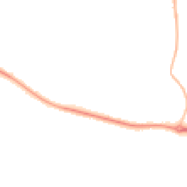 Night-time road noise heatmap for L26 9UR