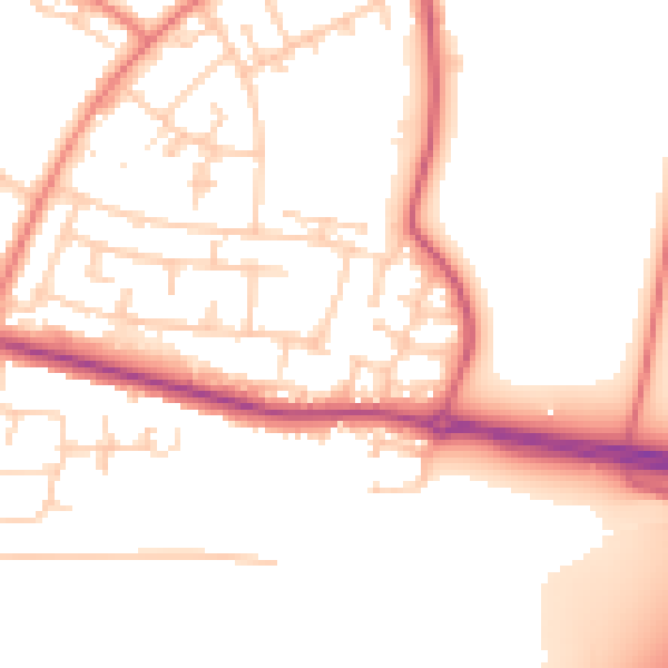 Daytime road noise heatmap for L26 9UT