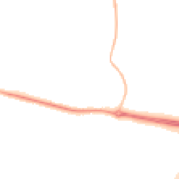 Night-time road noise heatmap for L26 9UT