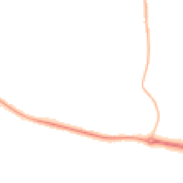 Night-time road noise heatmap for L26 9WA