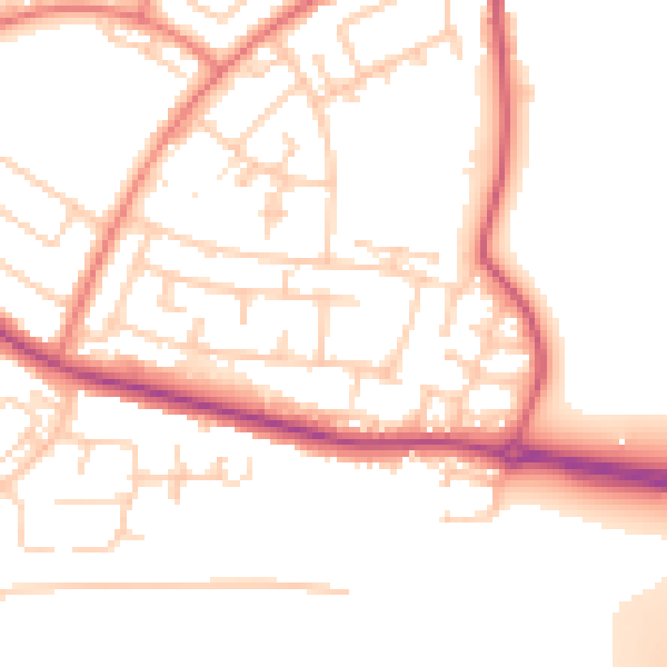 Daytime road noise heatmap for L26 9XA