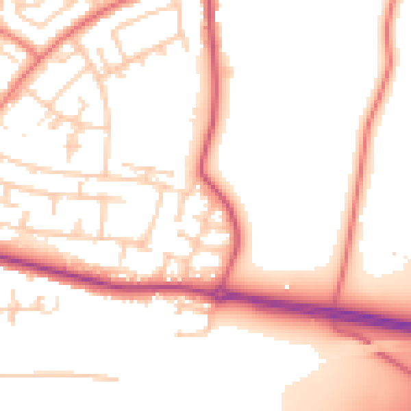 Daytime road noise heatmap for L26 9YJ