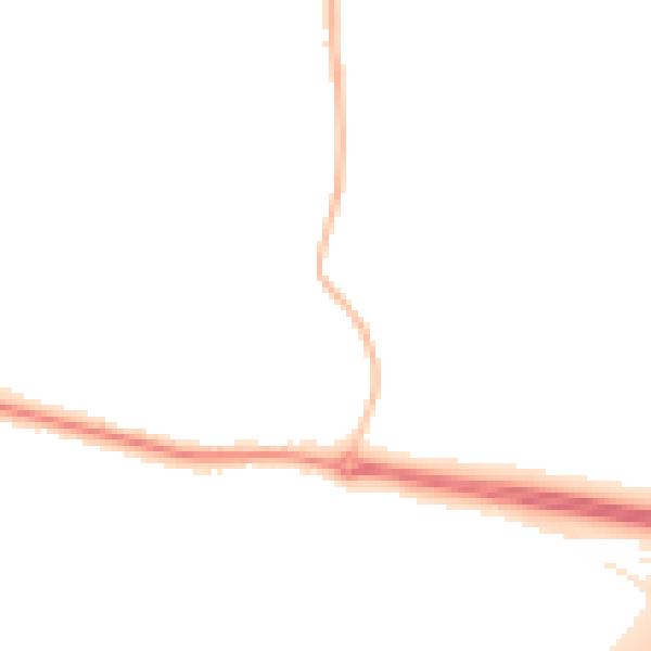Night-time road noise heatmap for L26 9YJ