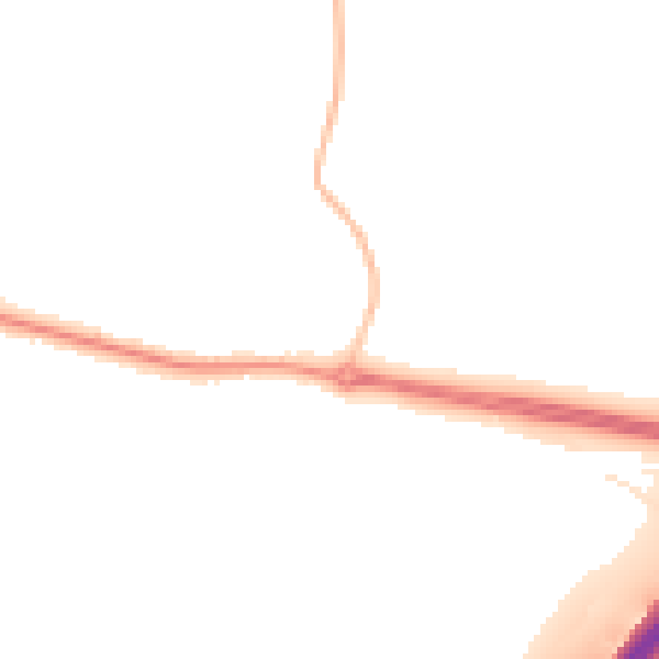 Night-time road noise heatmap for L26 9YL