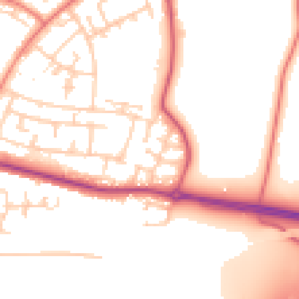 Daytime road noise heatmap for L26 9YQ