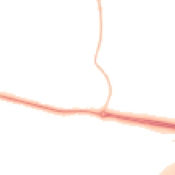 Night-time road noise heatmap for L26 9YQ