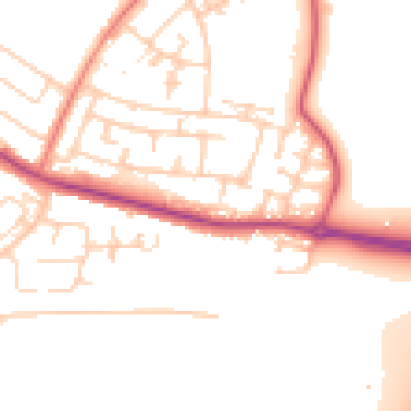 Daytime road noise heatmap for L26 9YS