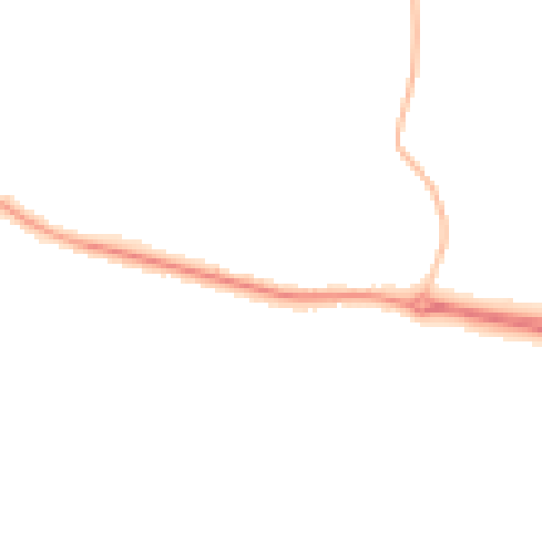 Night-time road noise heatmap for L26 9YS