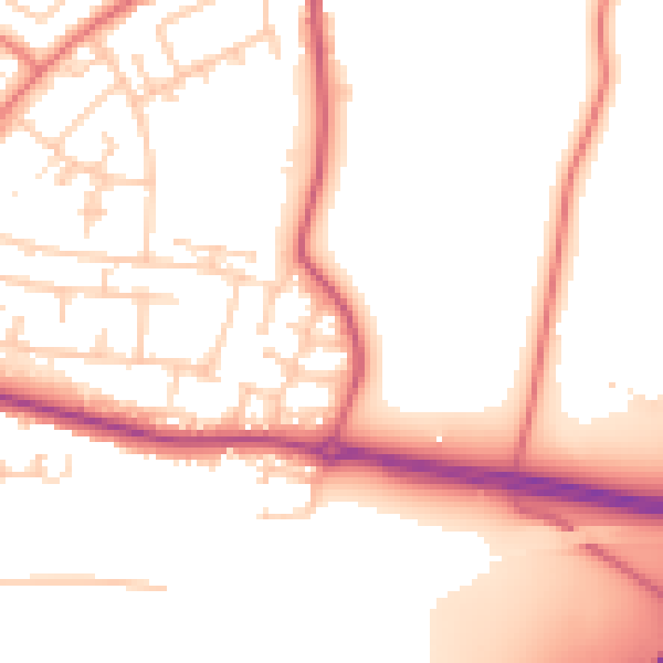 Daytime road noise heatmap for L26 9YW