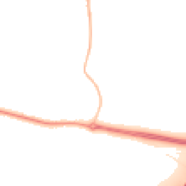 Night-time road noise heatmap for L26 9YW
