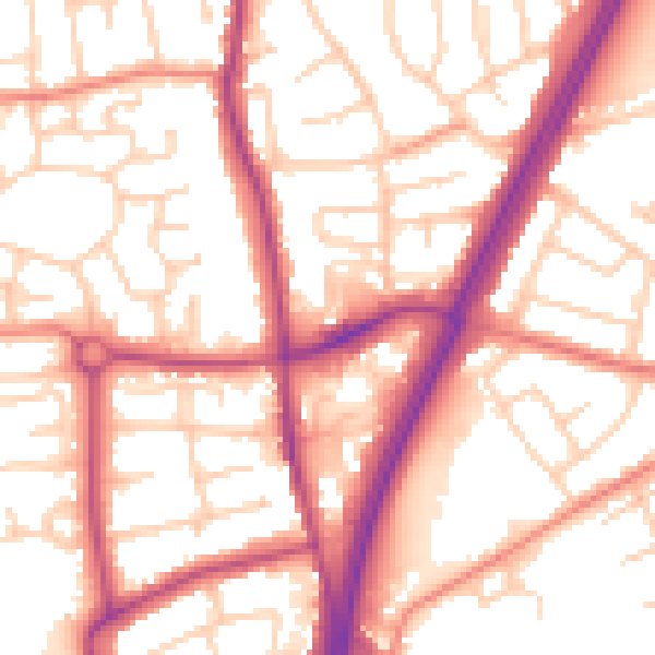 Daytime road noise heatmap for L31 0AB