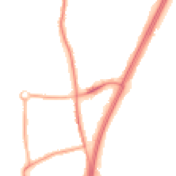Night-time road noise heatmap for L31 0AB