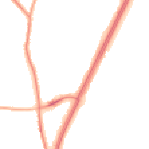 Night-time road noise heatmap for L31 0AL