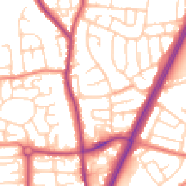 Daytime road noise heatmap for L31 0AN