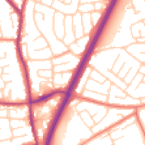 Daytime road noise heatmap for L31 0AR