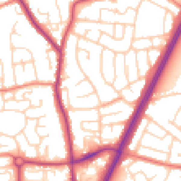 Daytime road noise heatmap for L31 0AT