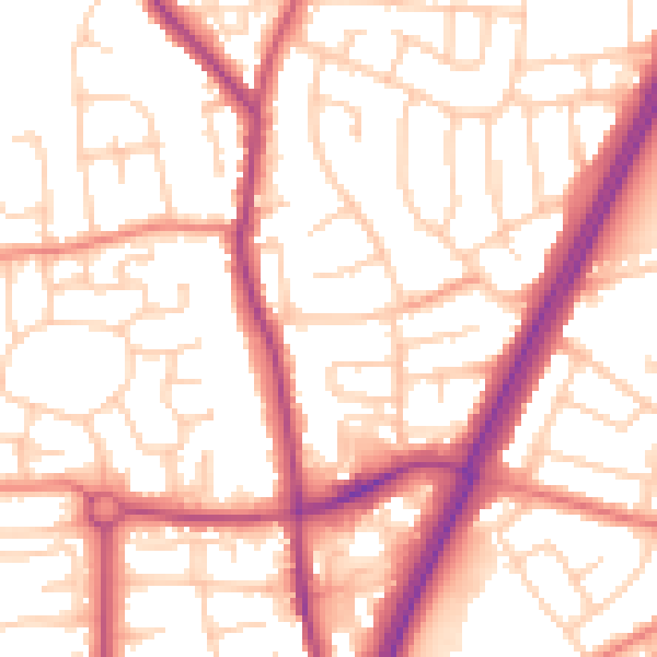 Daytime road noise heatmap for L31 0AW