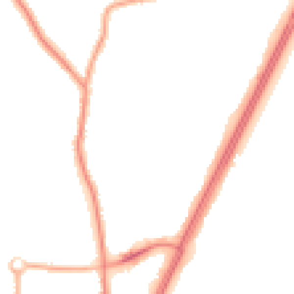 Night-time road noise heatmap for L31 0AY