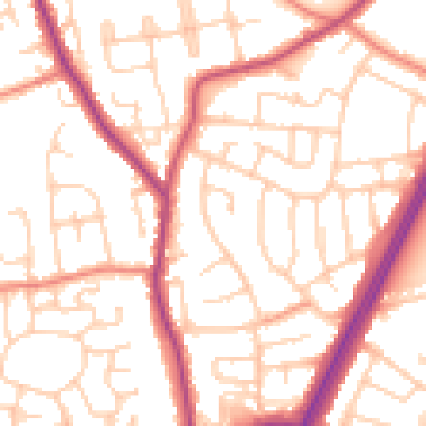 Daytime road noise heatmap for L31 0AZ