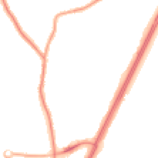 Night-time road noise heatmap for L31 0BG