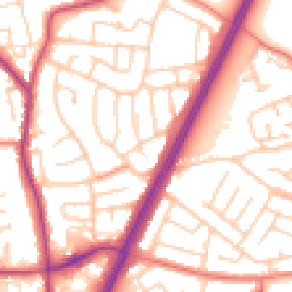 Daytime road noise heatmap for L31 0BH