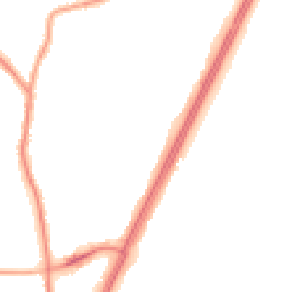 Night-time road noise heatmap for L31 0BH
