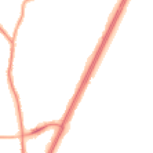 Night-time road noise heatmap for L31 0BJ