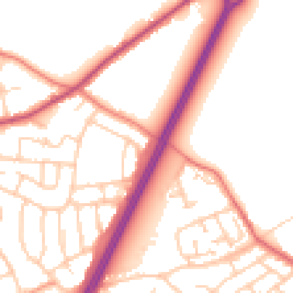 Daytime road noise heatmap for L31 0BL