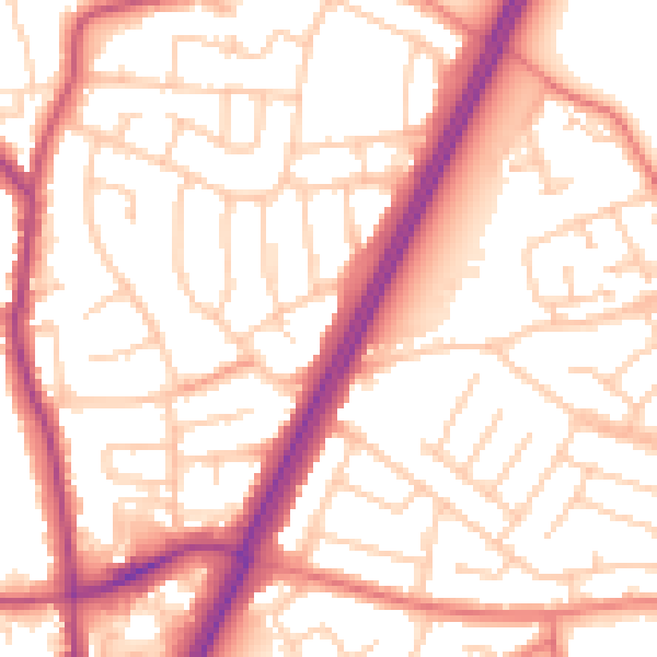 Daytime road noise heatmap for L31 0BN