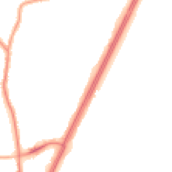 Night-time road noise heatmap for L31 0BN