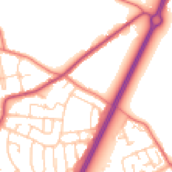 Daytime road noise heatmap for L31 0BP