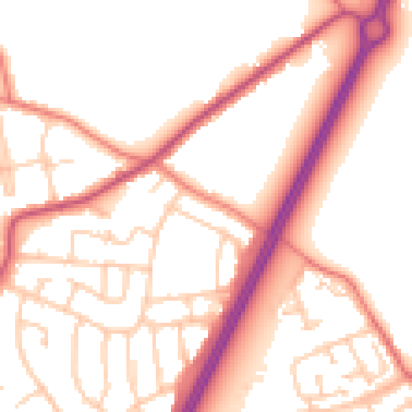 Daytime road noise heatmap for L31 0BR