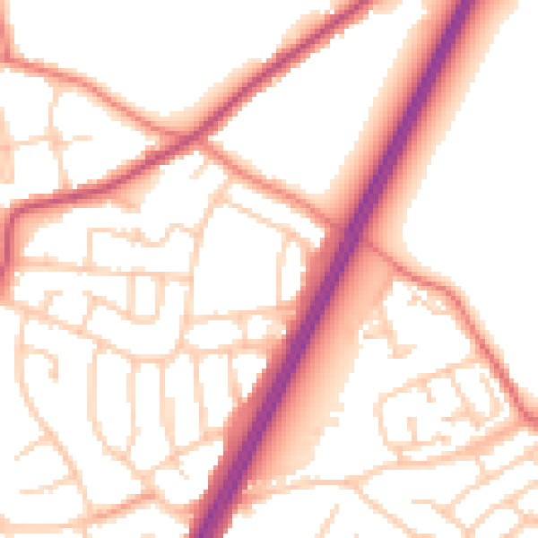 Daytime road noise heatmap for L31 0BT