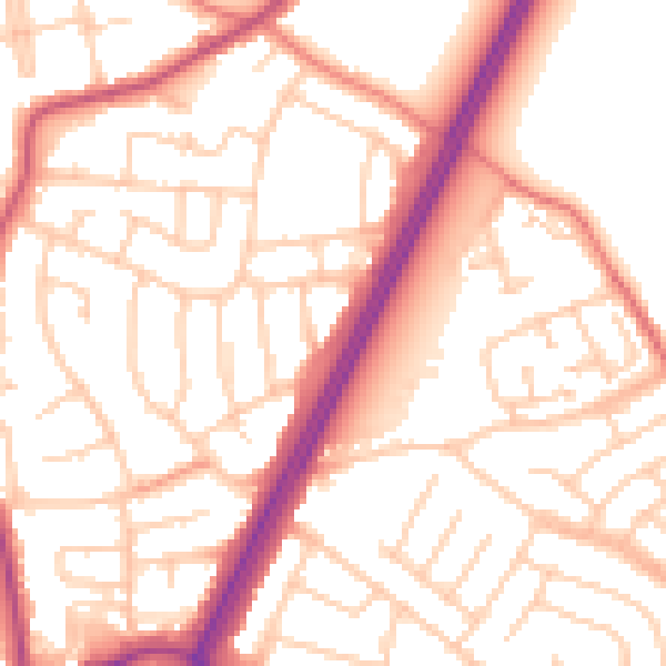 Daytime road noise heatmap for L31 0BW