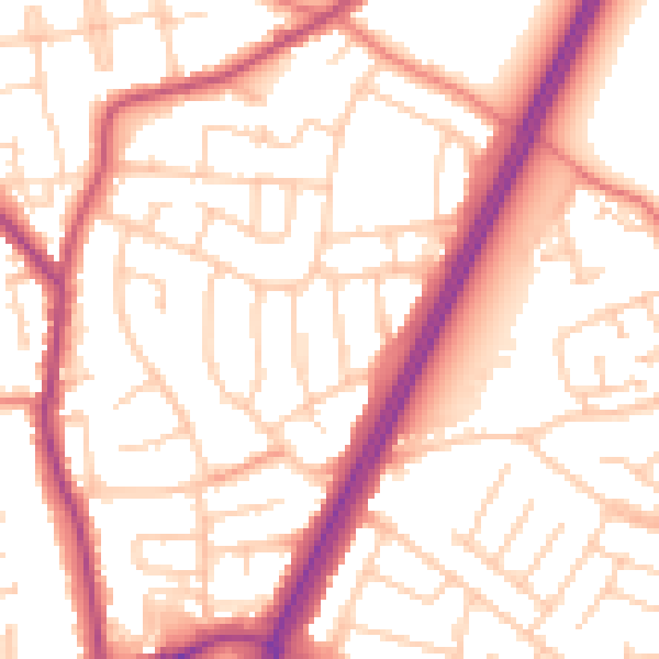 Daytime road noise heatmap for L31 0DA